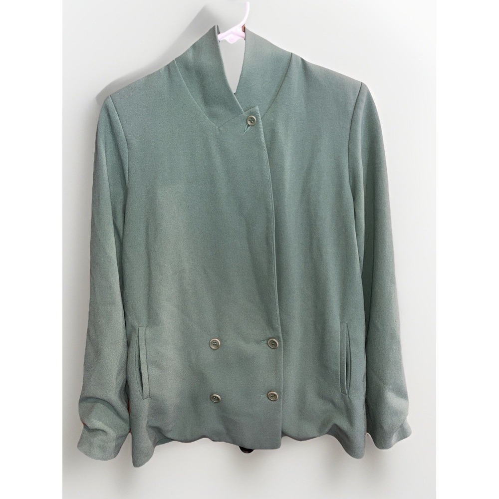 Rodebjer Crepe Sage Vienna Blazer Original $390! Sz L (37"). Old Money, Academia